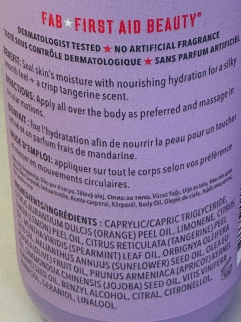 First Aid Beauty After-Shower Nourishing Body Oil - 6 oz (x2) - NEW - Picture 3 of 3